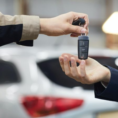 Giving Car Keys To Owner